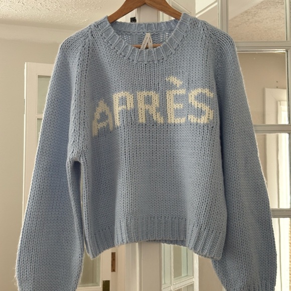 Dreamers Sweaters - Dreamers Light Blue 'APRÈS' Sweater